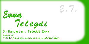 emma telegdi business card